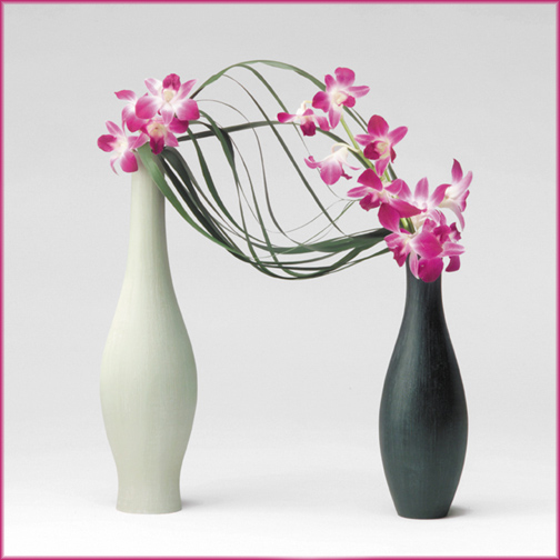 Keiko Kubo a renowned artist in ikebana Japanese flower arranging was 